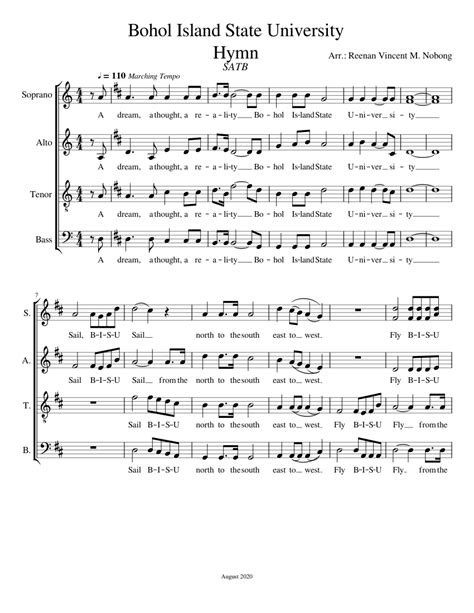 bisu hymn lyrics|BISU Hymn Sheet music for Soprano, Alto, Tenor, Bass voice .